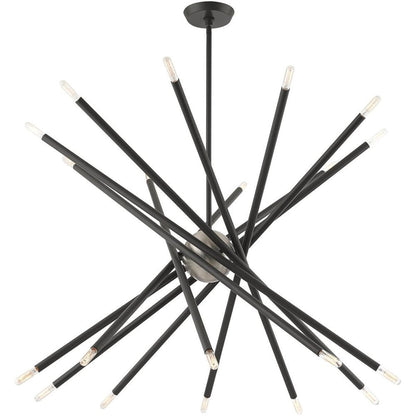 Gray Multi Light Metal Dimmable Chandelier With Shades HomeRoots