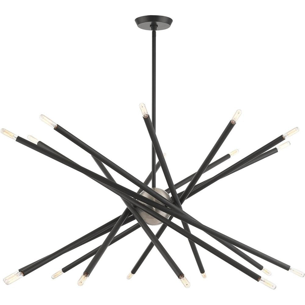 Gray Multi Light Metal Dimmable Chandelier With Shades HomeRoots
