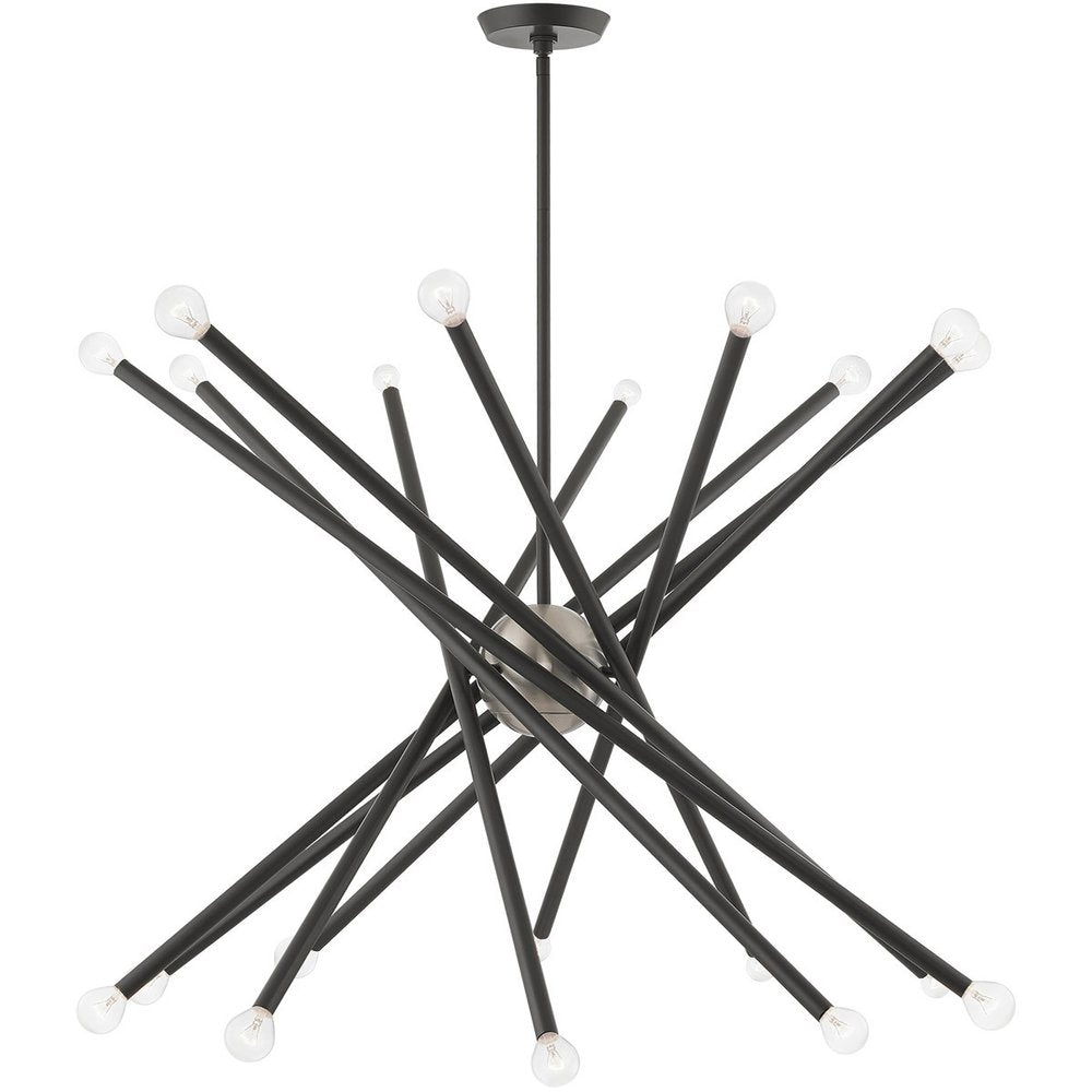 Gray Multi Light Metal Dimmable Chandelier With Shades HomeRoots