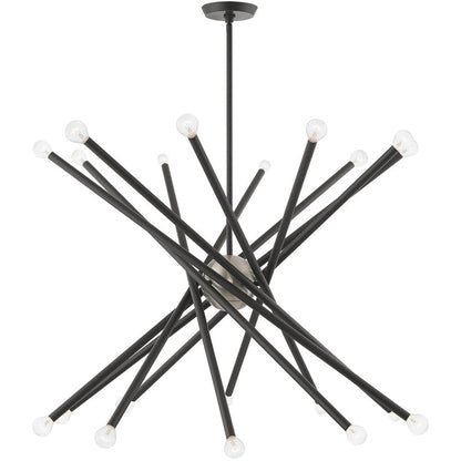 Gray Multi Light Metal Dimmable Chandelier With Shades HomeRoots