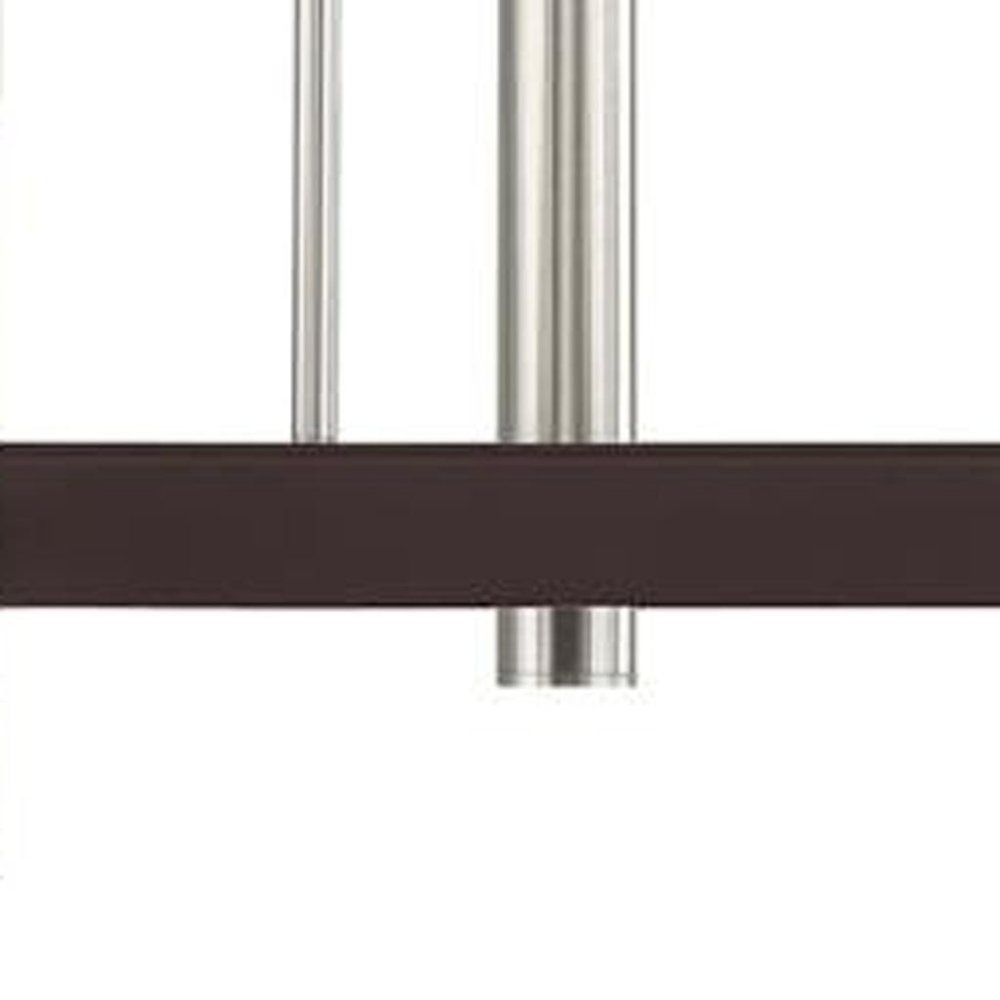 Bronze Eight Light Metal Dimmable Chandelier With Shades HomeRoots