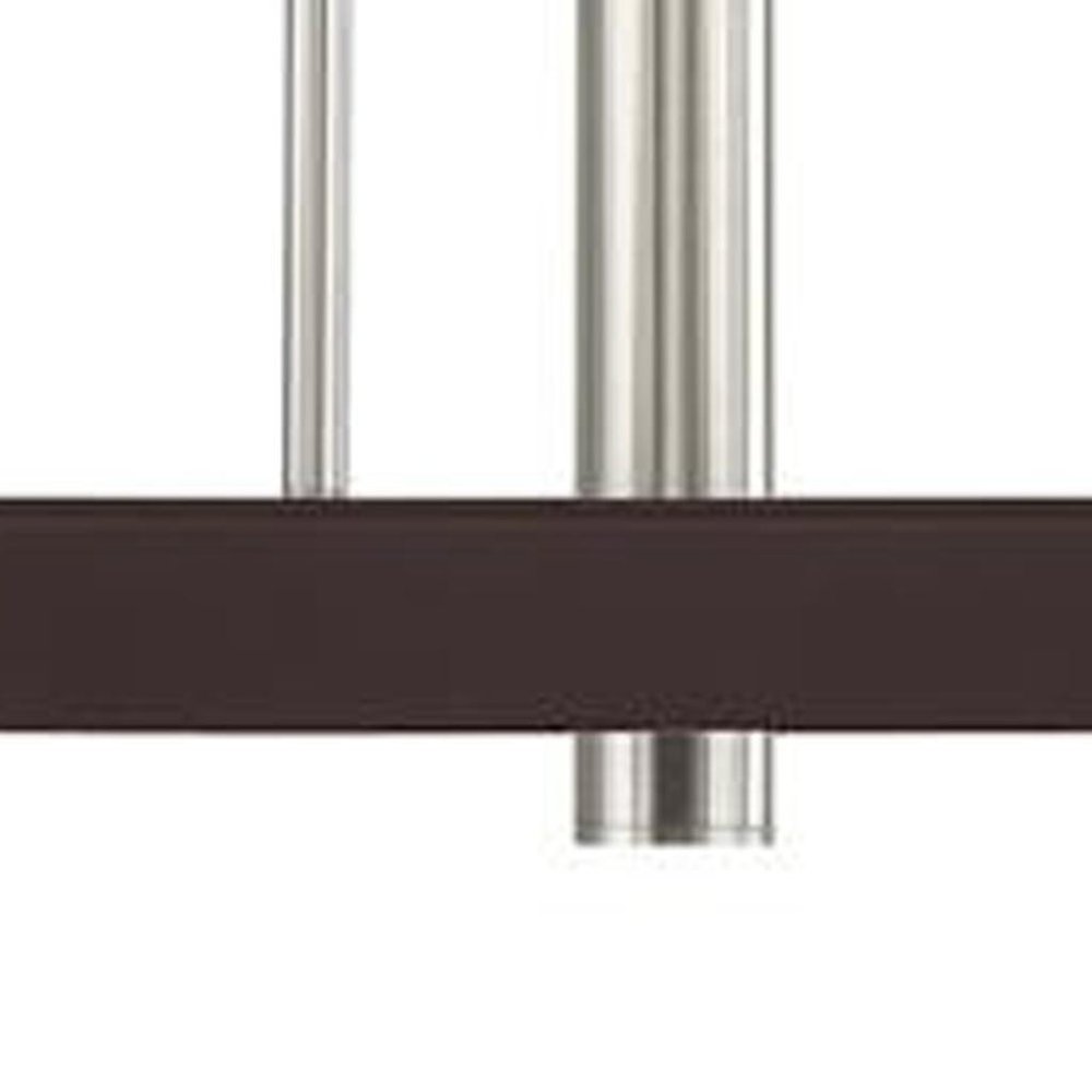 Bronze Eight Light Metal Dimmable Chandelier With Shades HomeRoots