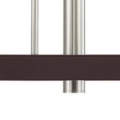 Bronze Eight Light Metal Dimmable Chandelier With Shades HomeRoots
