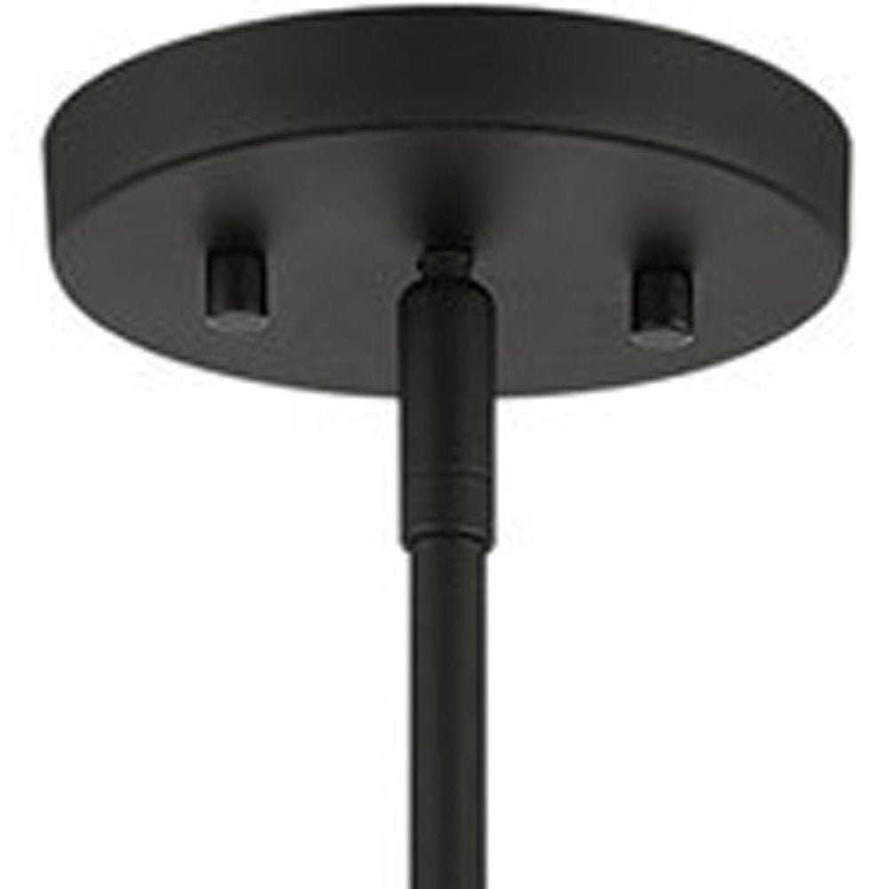 Black Four Light Metal Dimmable Chandelier With Shades HomeRoots