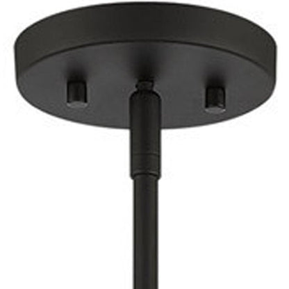 Black Four Light Metal Dimmable Chandelier With Shades HomeRoots