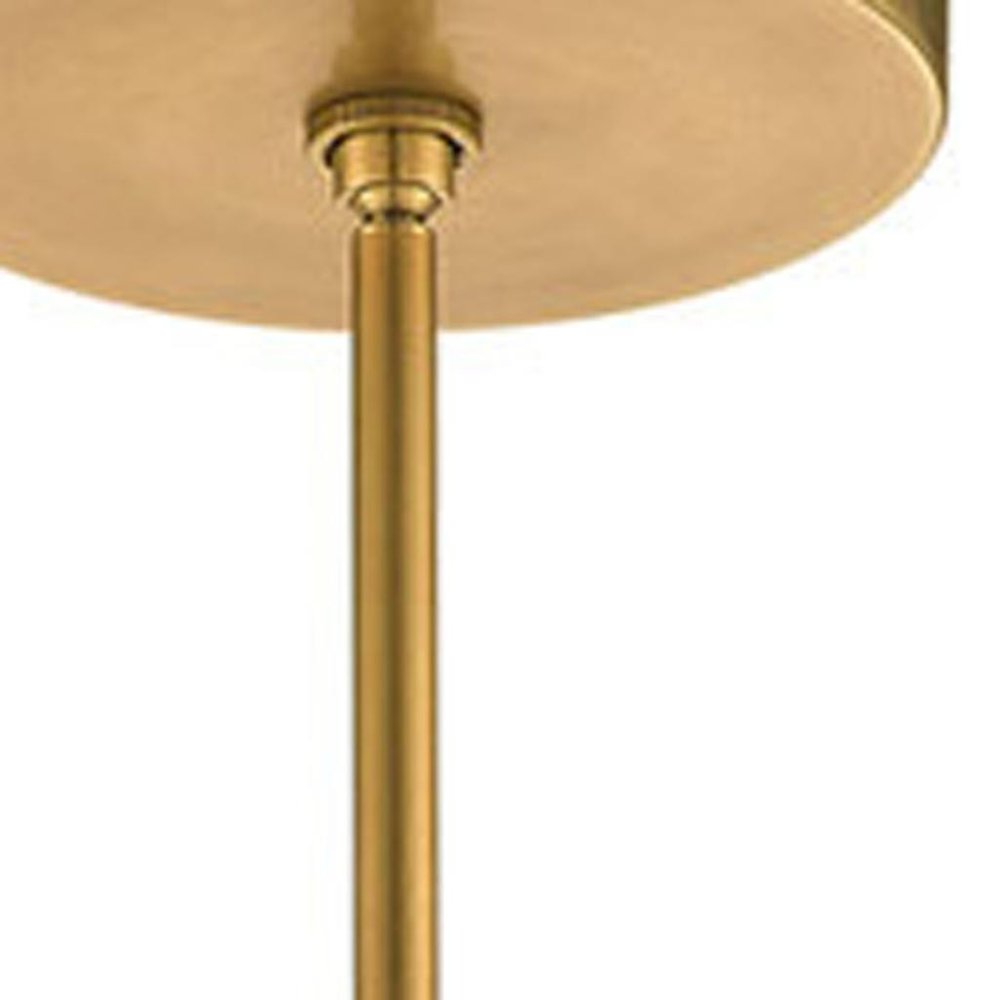 Brass Ten Light Metal Dimmable Chandelier With Shades HomeRoots