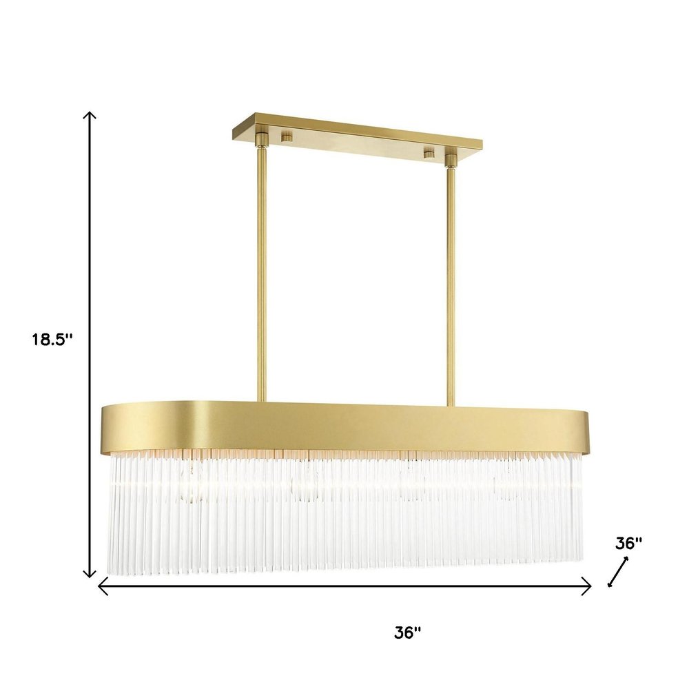 Gold Four Light Metal Dimmable Chandelier With Shades HomeRoots