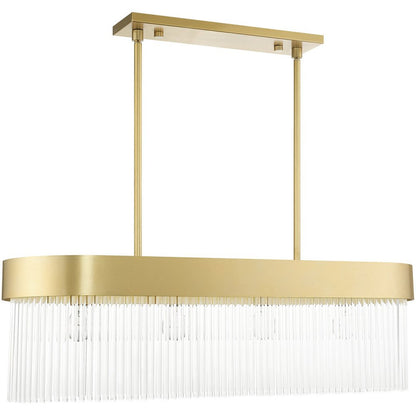 Gold Four Light Metal Dimmable Chandelier With Shades HomeRoots