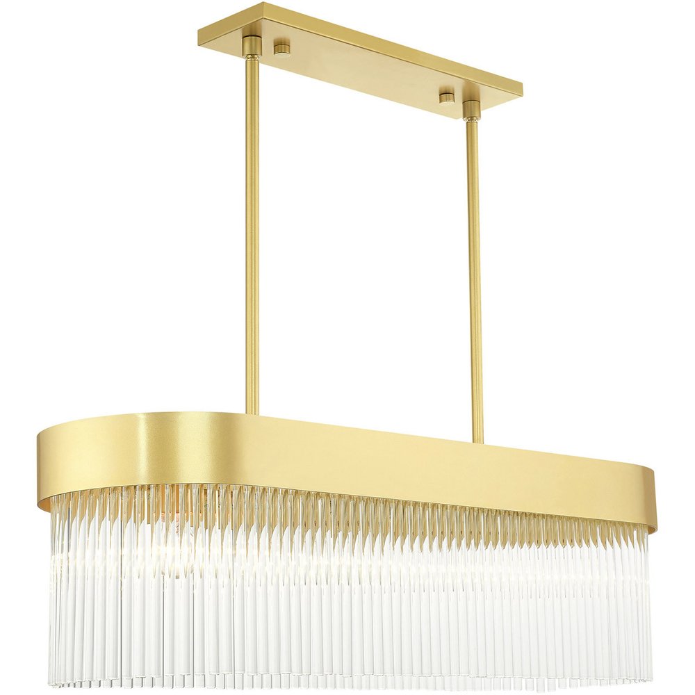 Gold Four Light Metal Dimmable Chandelier With Shades HomeRoots