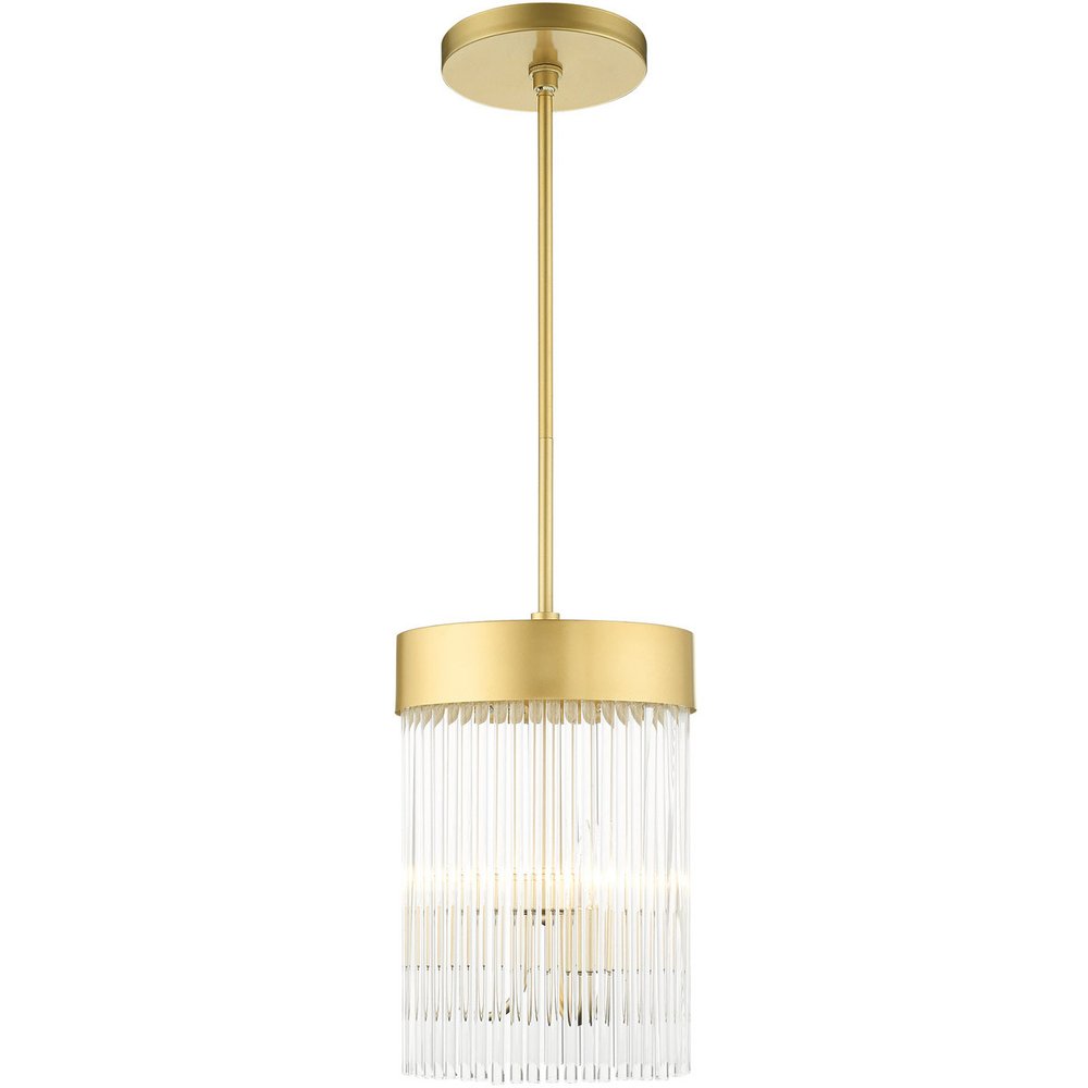 Gold Three Light Metal Dimmable Chandelier With Shades HomeRoots
