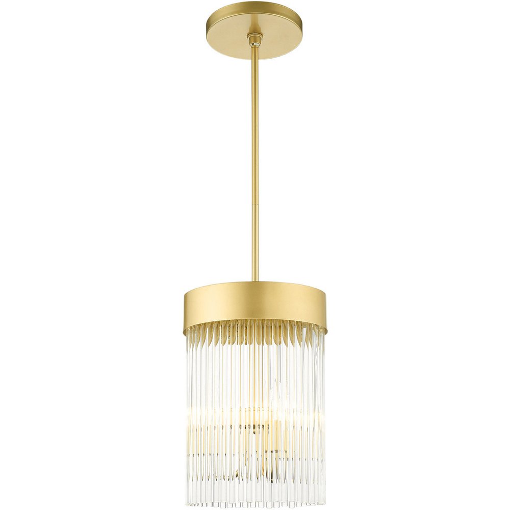 Gold Three Light Metal Dimmable Chandelier With Shades HomeRoots