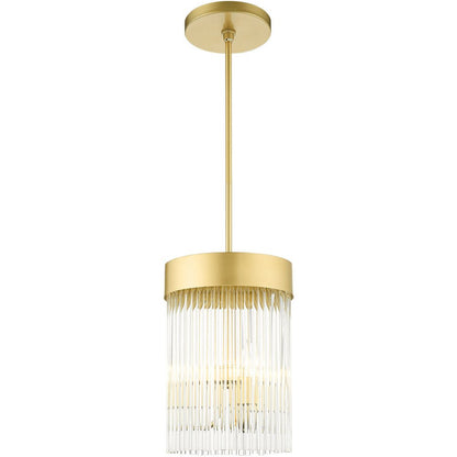 Gold Three Light Metal Dimmable Chandelier With Shades HomeRoots
