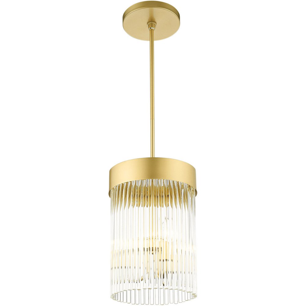 Gold Three Light Metal Dimmable Chandelier With Shades HomeRoots
