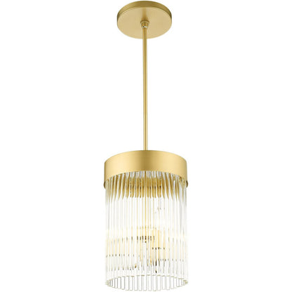 Gold Three Light Metal Dimmable Chandelier With Shades HomeRoots