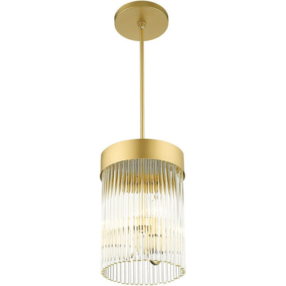 Gold Three Light Metal Dimmable Chandelier With Shades HomeRoots