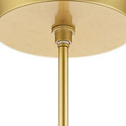 Gold Metal Dimmable Chandelier With Shades HomeRoots