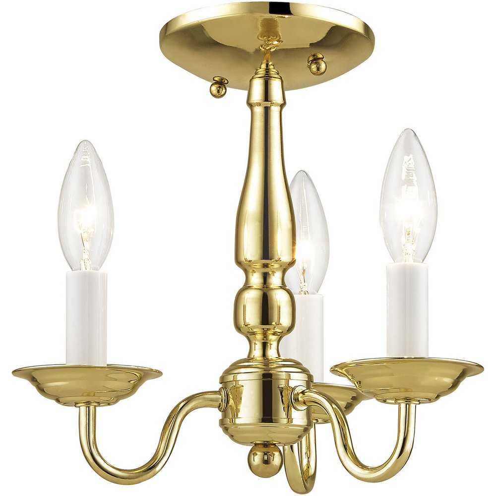 Brass Three Light Metal Dimmable Chandelier With Shades HomeRoots