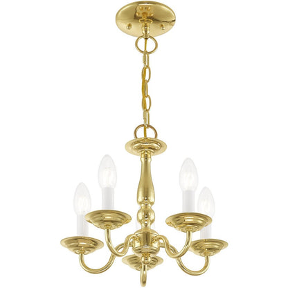 Brass Five Light Metal Dimmable Chandelier With Shades HomeRoots