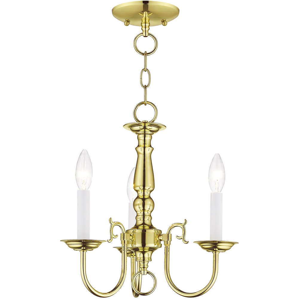 Brass Three Light Metal Dimmable Chandelier With Shades HomeRoots