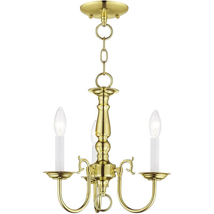 Brass Three Light Metal Dimmable Chandelier With Shades HomeRoots