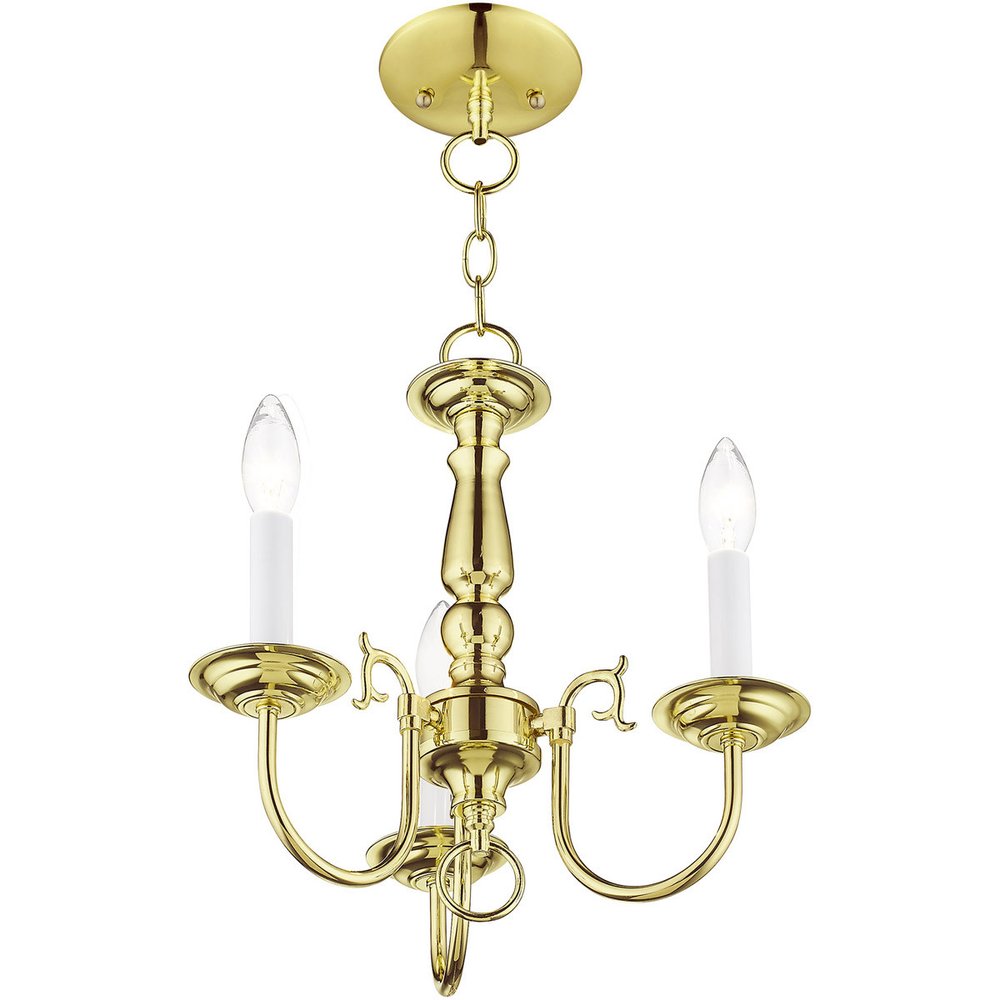 Brass Three Light Metal Dimmable Chandelier With Shades HomeRoots