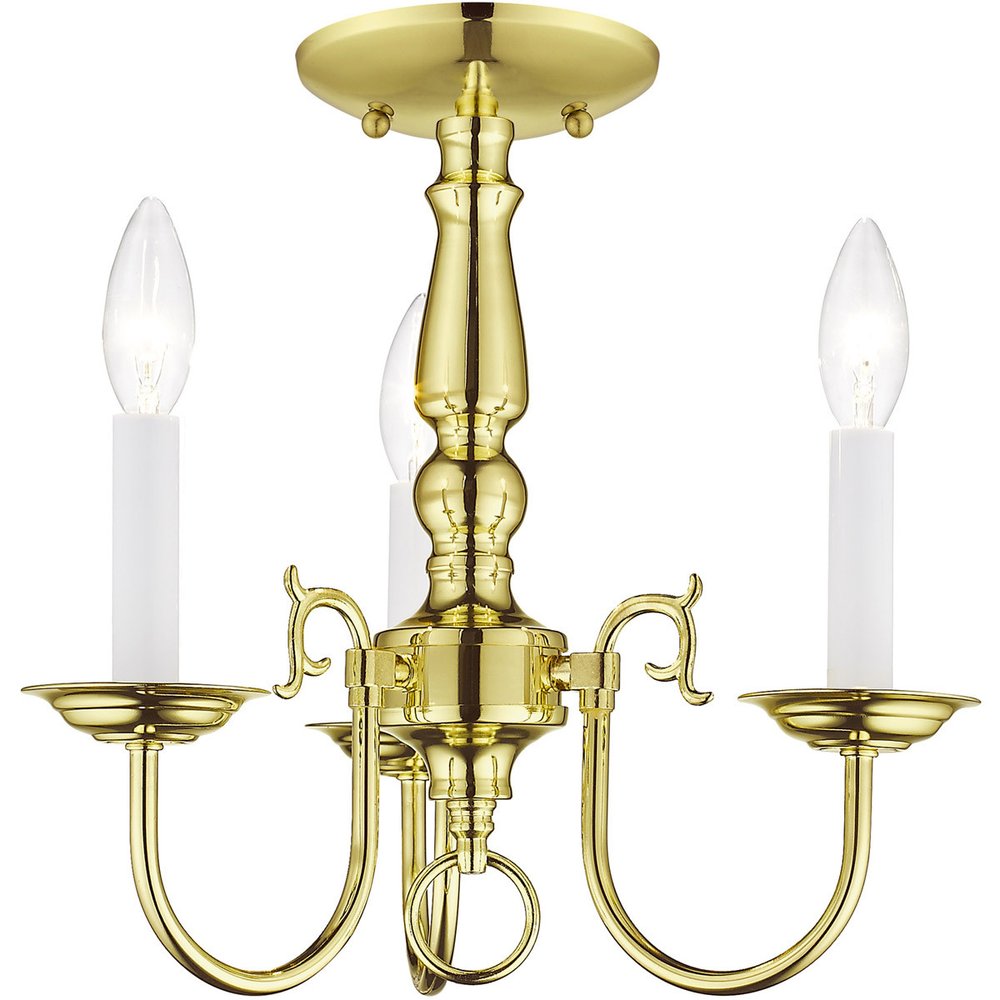 Brass Three Light Metal Dimmable Chandelier With Shades HomeRoots