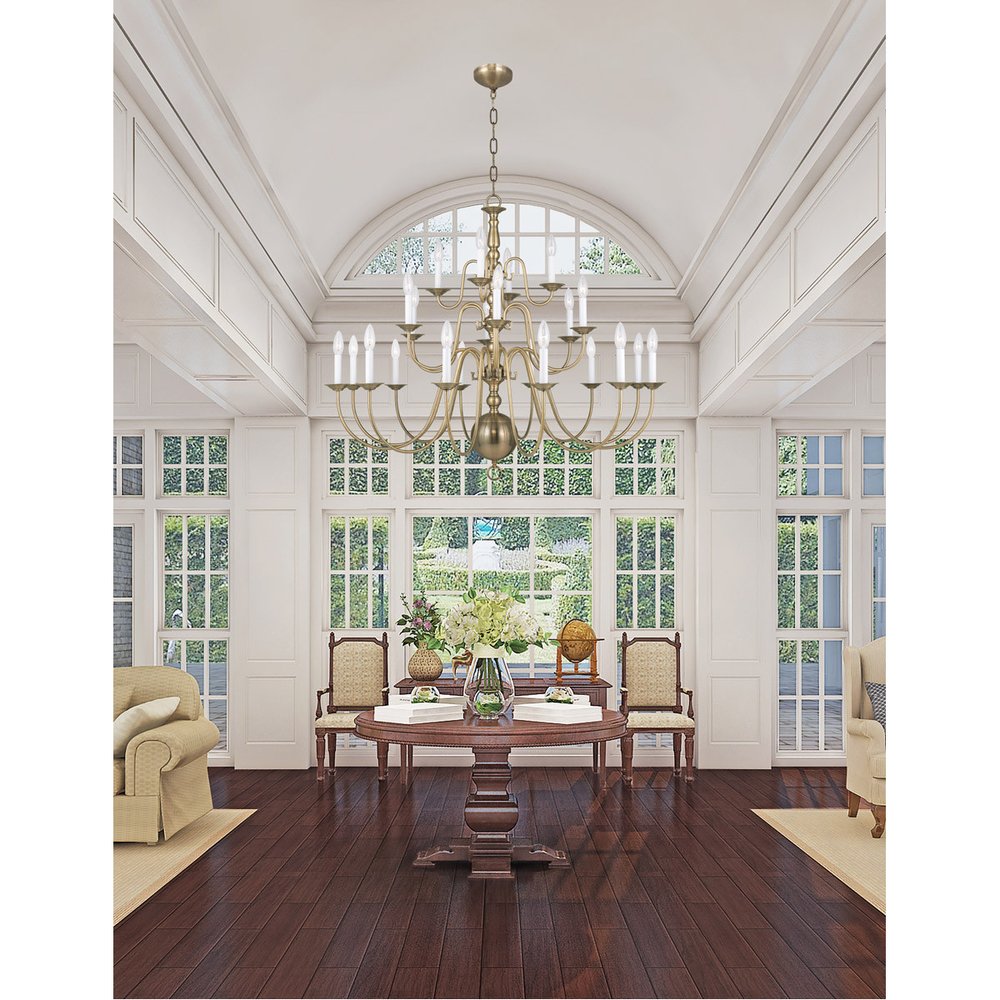 Multi Light Dimmable Chandelier With Shades HomeRoots