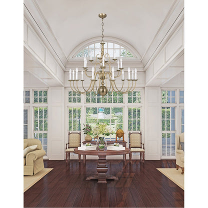 Multi Light Dimmable Chandelier With Shades HomeRoots