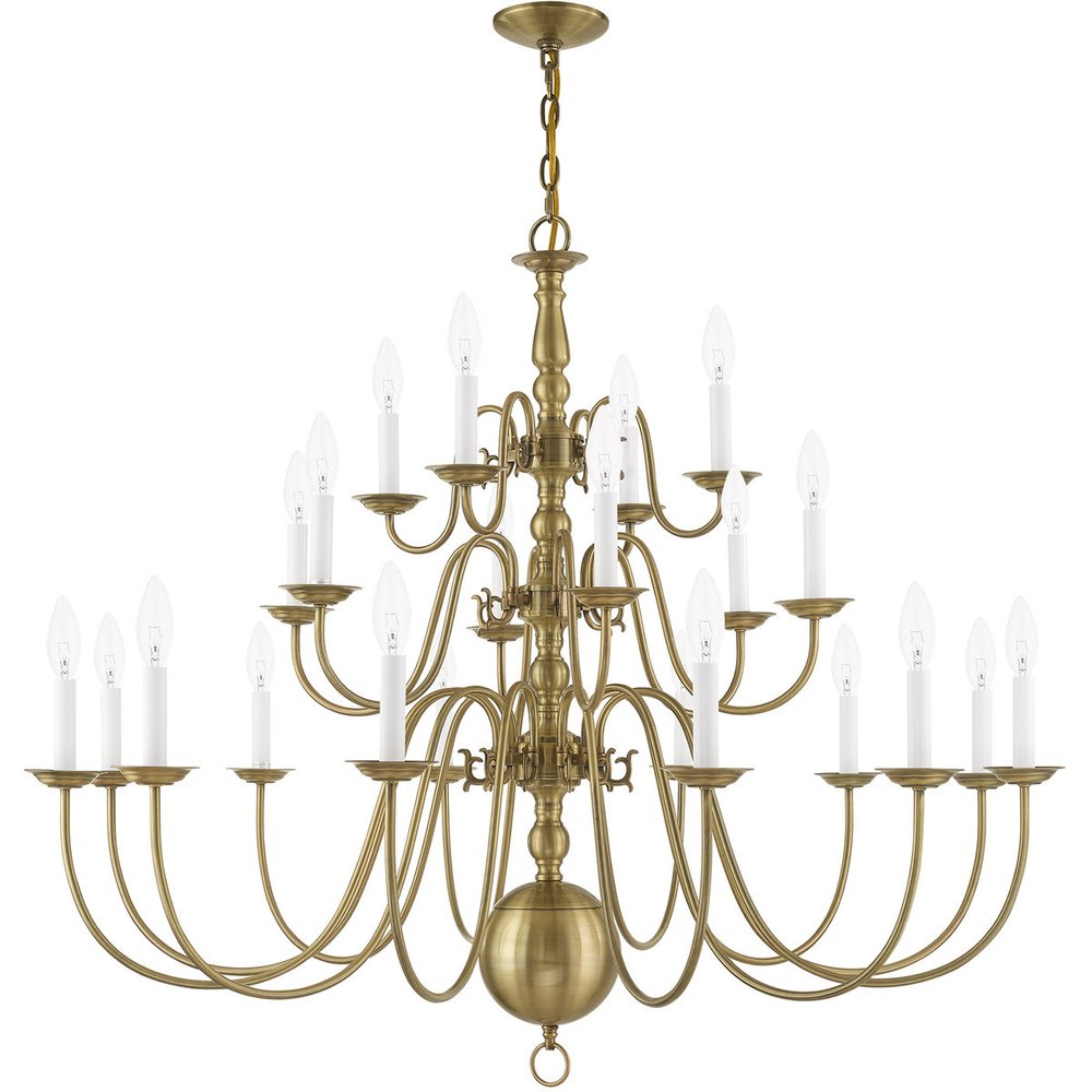 Antiqued Brass Multi Light Metal Dimmable Chandelier With Shades HomeRoots