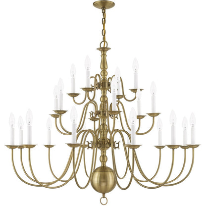 Antiqued Brass Multi Light Metal Dimmable Chandelier With Shades HomeRoots