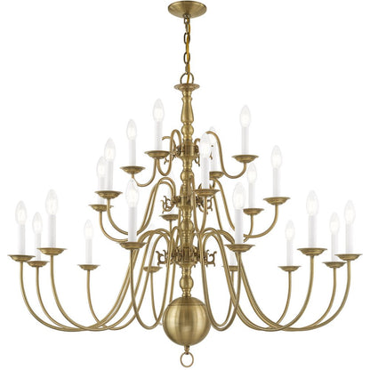 Antiqued Brass Multi Light Metal Dimmable Chandelier With Shades HomeRoots