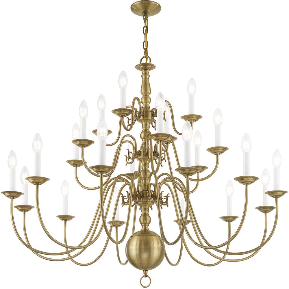 Antiqued Brass Multi Light Metal Dimmable Chandelier With Shades HomeRoots