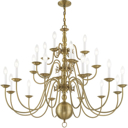 Antiqued Brass Multi Light Metal Dimmable Chandelier With Shades HomeRoots