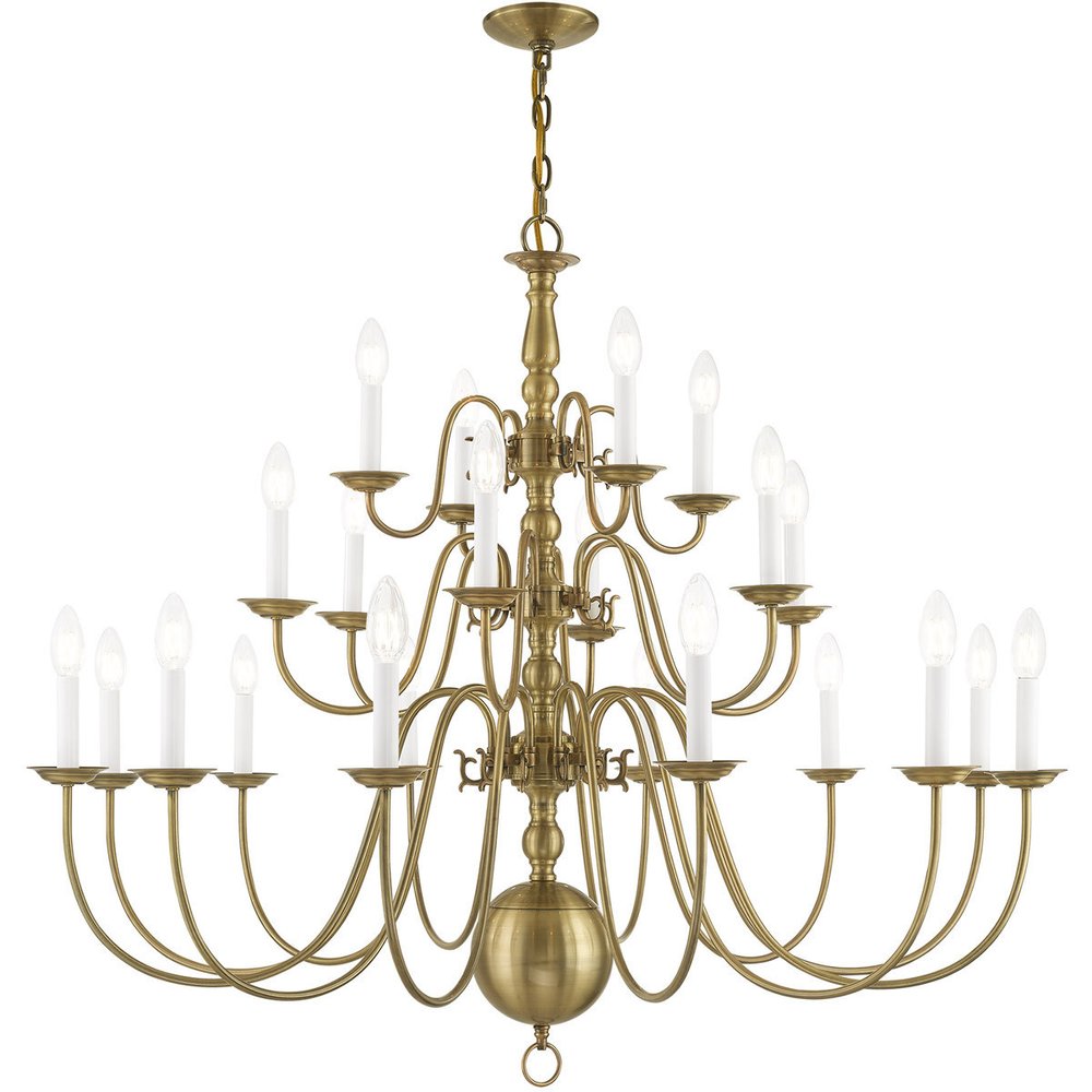 Antiqued Brass Multi Light Metal Dimmable Chandelier With Shades HomeRoots