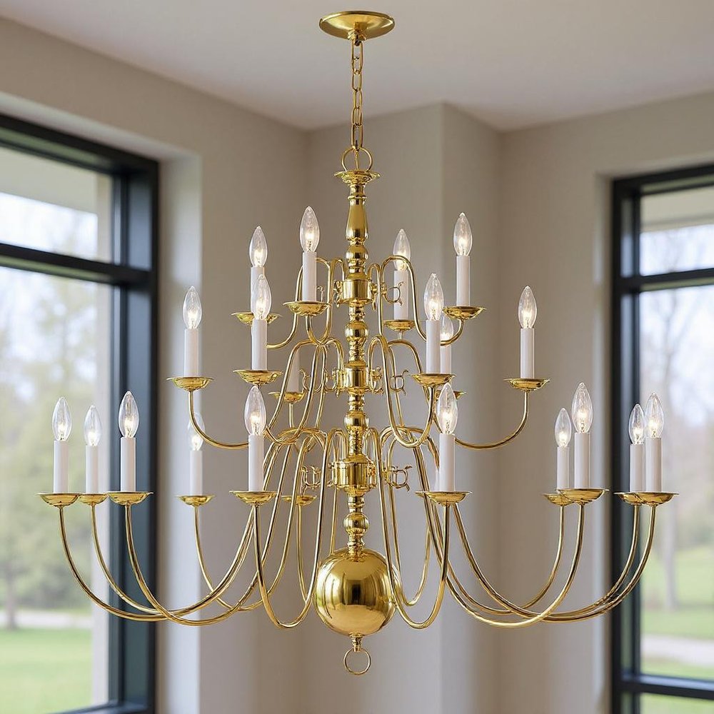 Brass Multi Light Metal Dimmable Chandelier With Shades HomeRoots