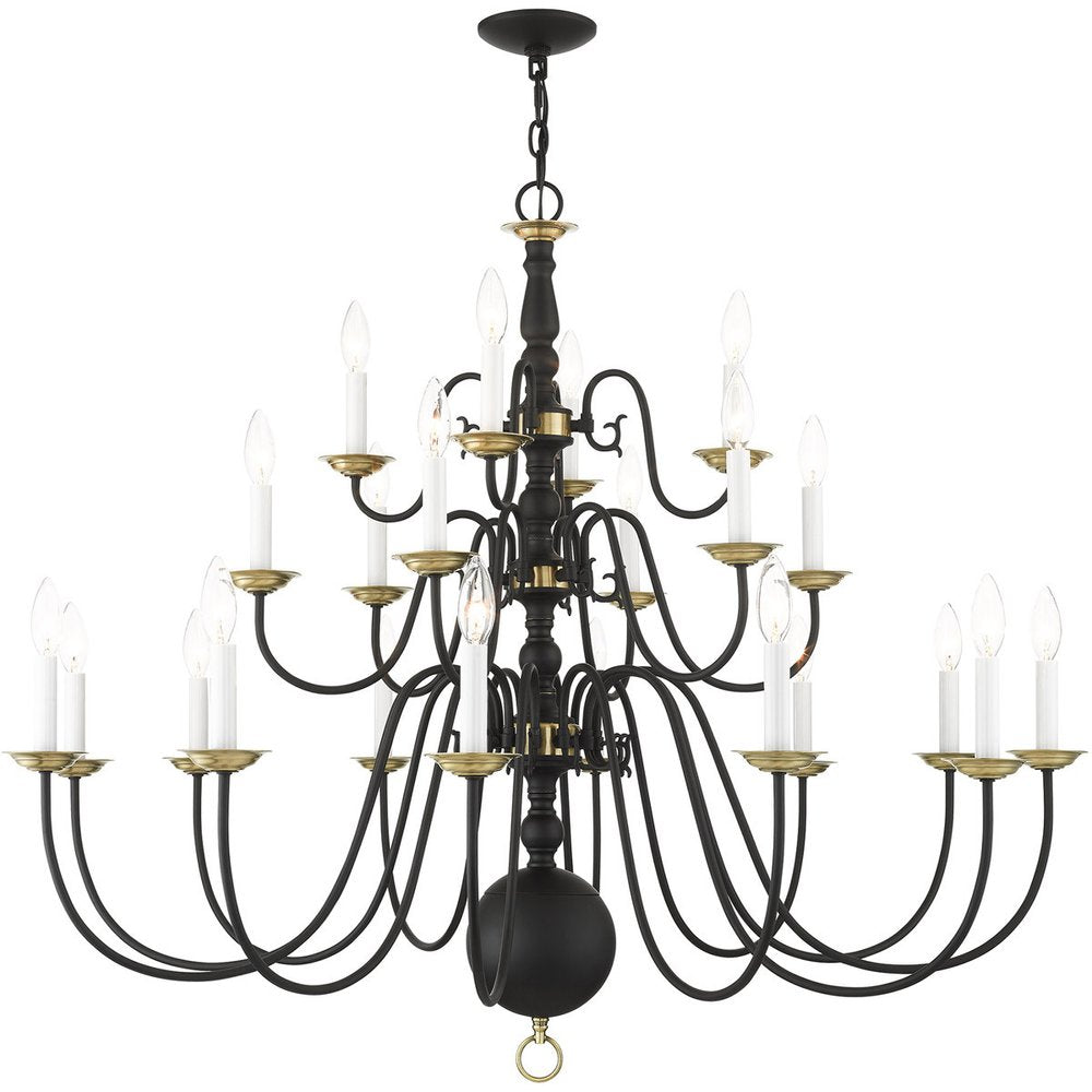 Black Multi Light Metal Dimmable Chandelier With Shades HomeRoots