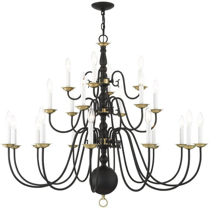 Black Multi Light Metal Dimmable Chandelier With Shades HomeRoots