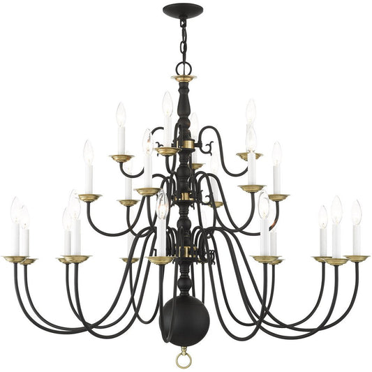 Black Multi Light Metal Dimmable Chandelier With Shades HomeRoots