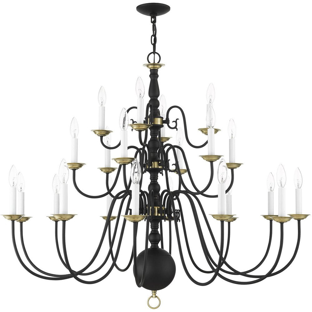 Black Multi Light Metal Dimmable Chandelier With Shades HomeRoots