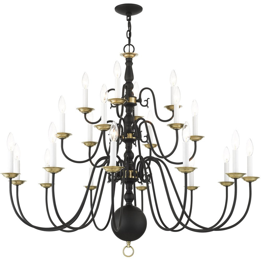 Black Multi Light Metal Dimmable Chandelier With Shades HomeRoots