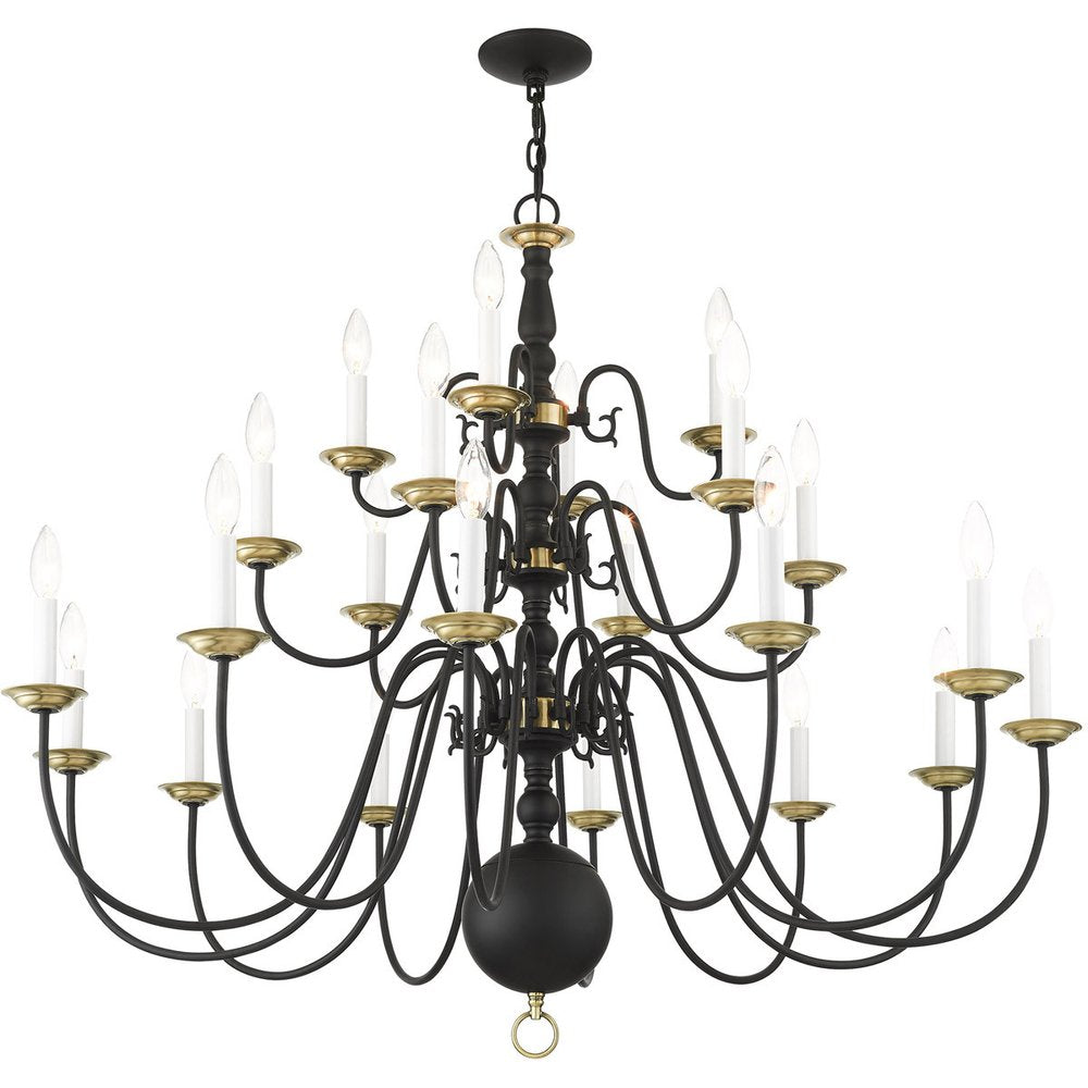 Black Multi Light Metal Dimmable Chandelier With Shades HomeRoots