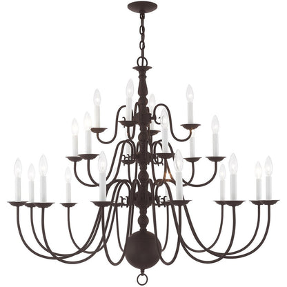 Bronze Multi Light Metal Dimmable Chandelier With Shades HomeRoots