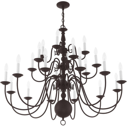 Bronze Multi Light Metal Dimmable Chandelier With Shades HomeRoots