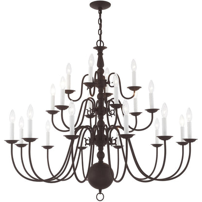 Bronze Multi Light Metal Dimmable Chandelier With Shades HomeRoots