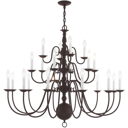 Bronze Multi Light Metal Dimmable Chandelier With Shades HomeRoots