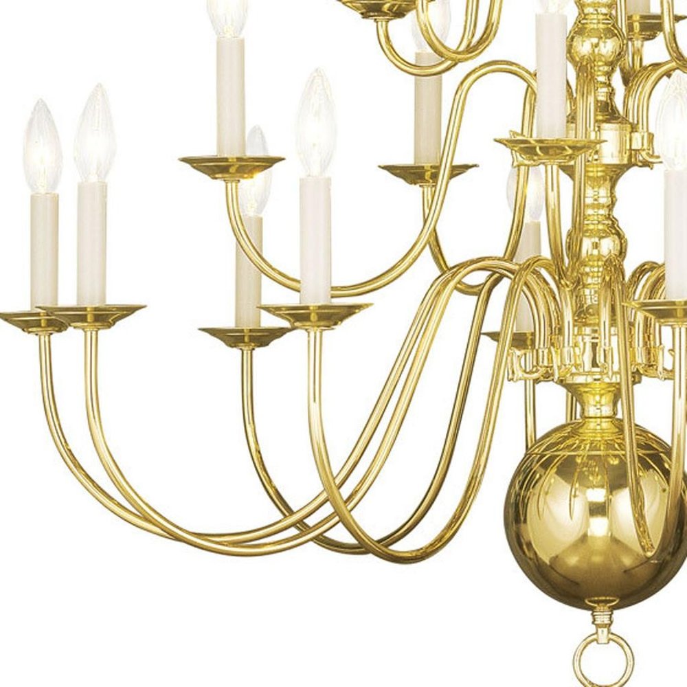 Brass Multi Light Metal Dimmable Chandelier With Shades HomeRoots