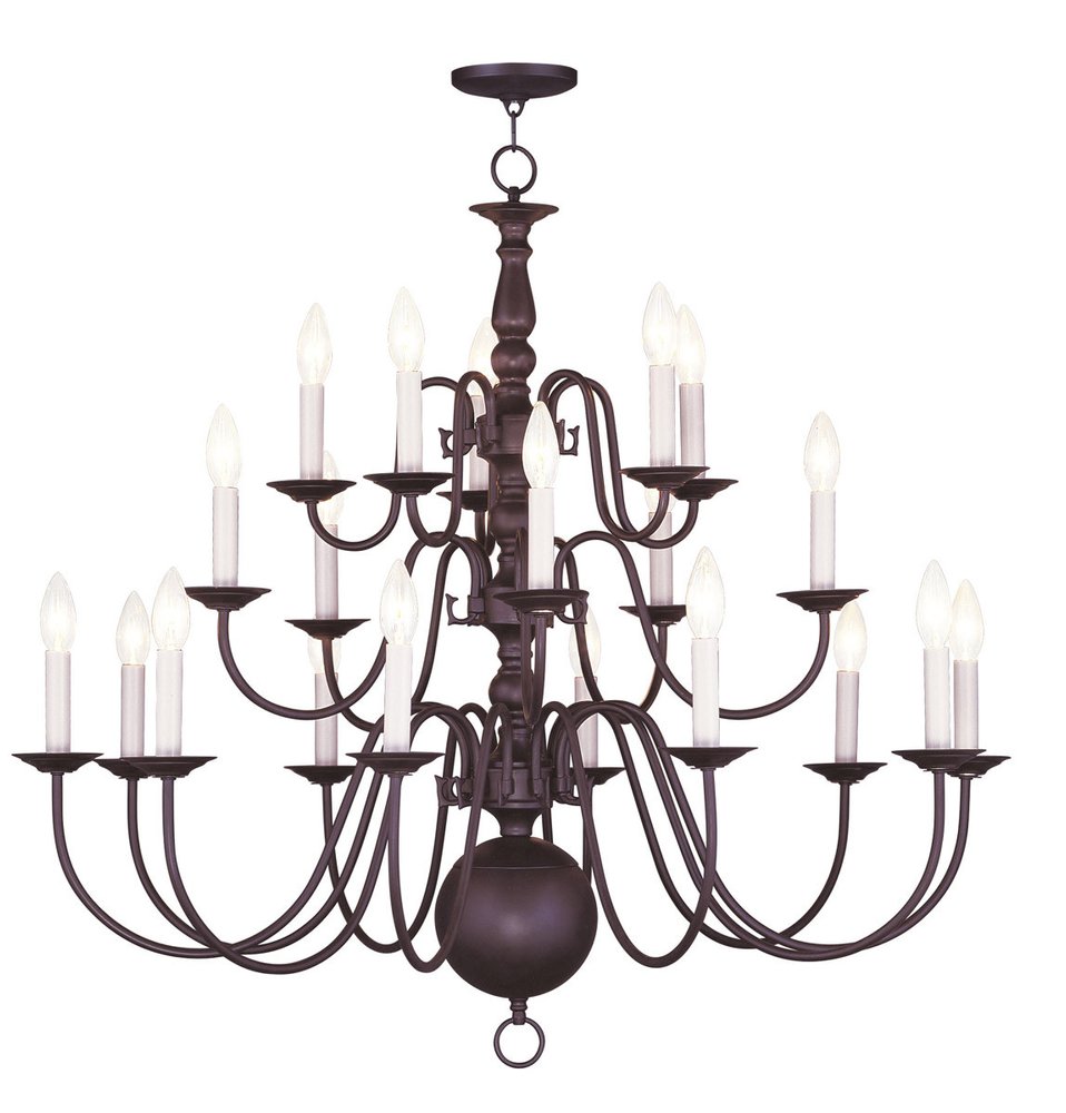 Bronze Multi Light Metal Dimmable Chandelier With Shades HomeRoots