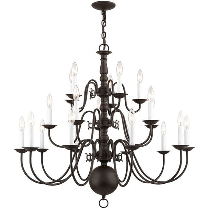 Bronze Multi Light Metal Dimmable Chandelier With Shades HomeRoots