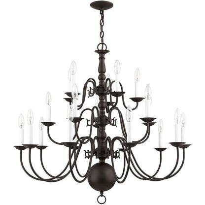 Bronze Multi Light Metal Dimmable Chandelier With Shades HomeRoots
