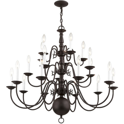 Bronze Multi Light Metal Dimmable Chandelier With Shades HomeRoots